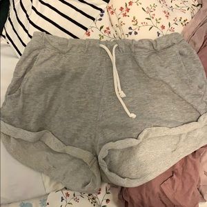H&M grey lounge shorts